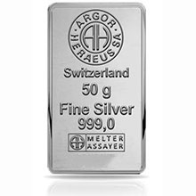 Otevřete Argor Heraeus SA 50 gram Ag - Investiční stříbrný slitek