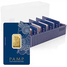 Otevřete Pamp 10 gramů - Investiční zlatý slitek - Set 10ks slitků