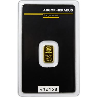Otevřete Argor Heraeus SA 1 gram - Investiční zlatý slitek