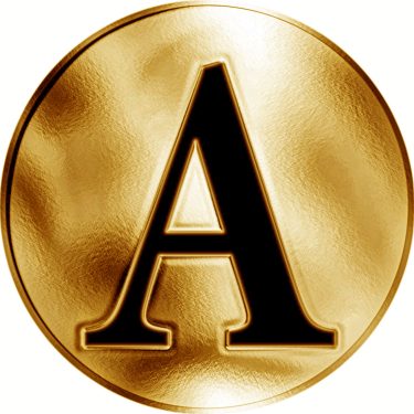 Náhled Reverzní strany - Slovenská jména - Albín - zlatá medaile