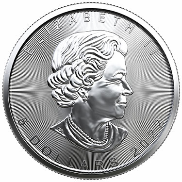 Náhled Reverzní strany - Maple Leaf  1 Oz Unc. Investiční stříbrná mince