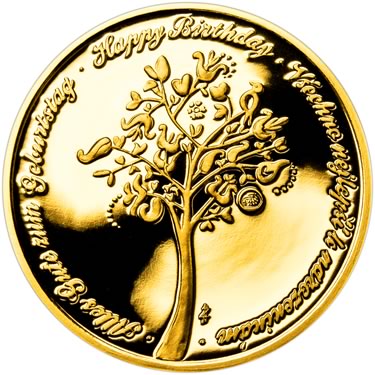 Náhled Reverzní strany - Zlatý dukát k životnímu výročí 25 let Proof