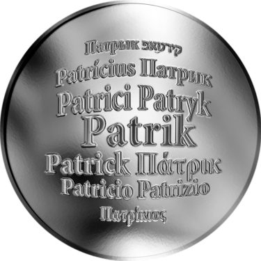 Náhled Averzní strany - Česká jména - Patrik - stříbrná medaile